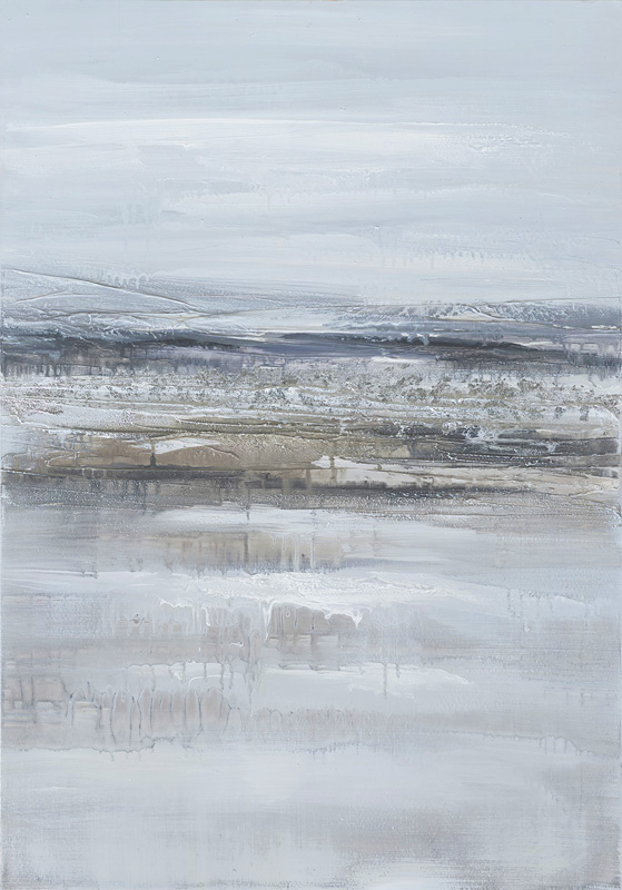 PXYW644 Wall décor art oil on canvas abstract seascape blue grey tones
